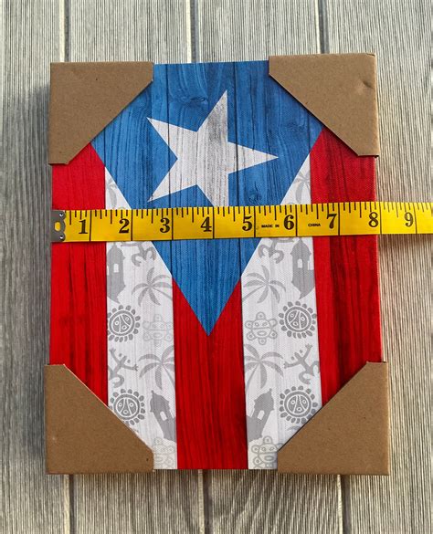 Puerto Rico Flag Picture Canva Etsy