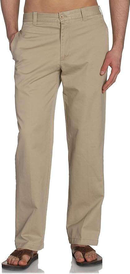 Izod Mens Saltwater Stretch Flat Front Straight Fit Chino Cedarwood