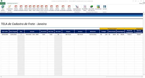 Planilha Excel Controle De Fretes E Manuten O De Ve Culos R 23541 Hot