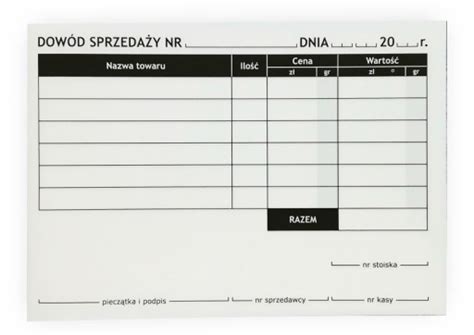 Dow D Sprzeda Y Paragon A Cena Opinie Druki