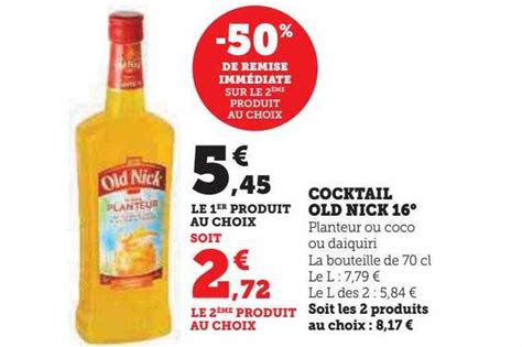 Promo Cocktail Old Nick 16 Chez Hyper U ICatalogue Fr