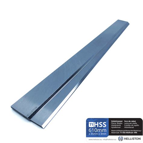 T1 HSS W18% Planer/ Thicknesser Blades for BERNARDO SP 500, 510x35x3mm ...