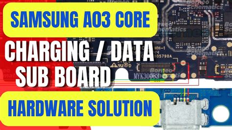 SAMSUNG A03 CORE SM A032 Charging Data Sub Board Diode Mode