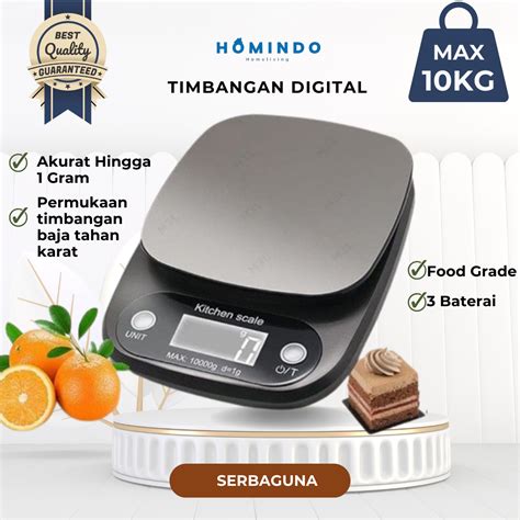 Timbangan Dapur Digital 10Kg Timbangan Kue Digital Dapur Premium