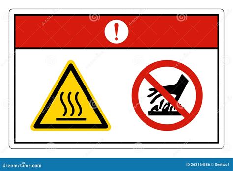 Danger Hot Surface Symbol Sign On White Background Stock Vector Illustration Of Hand Icon