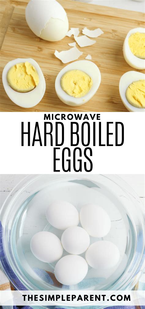 Microwave Hard Boiled Eggs The Simple Parent