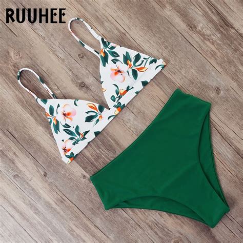 Купальник AliExpress RUUHEE Bikini 2019 Swimwear Women Swimsuit High