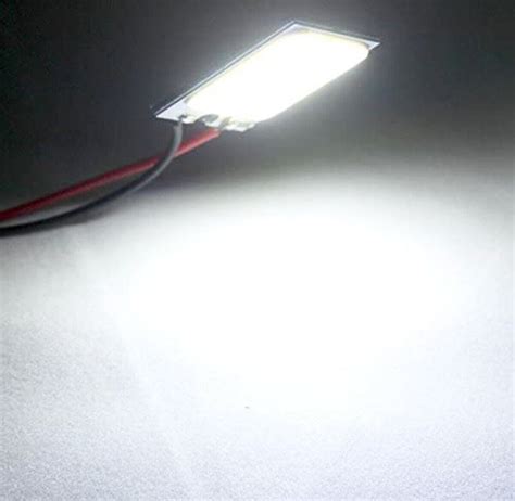 Pcs White Smd Cob Led T W V Car Interior Panel Light Dome