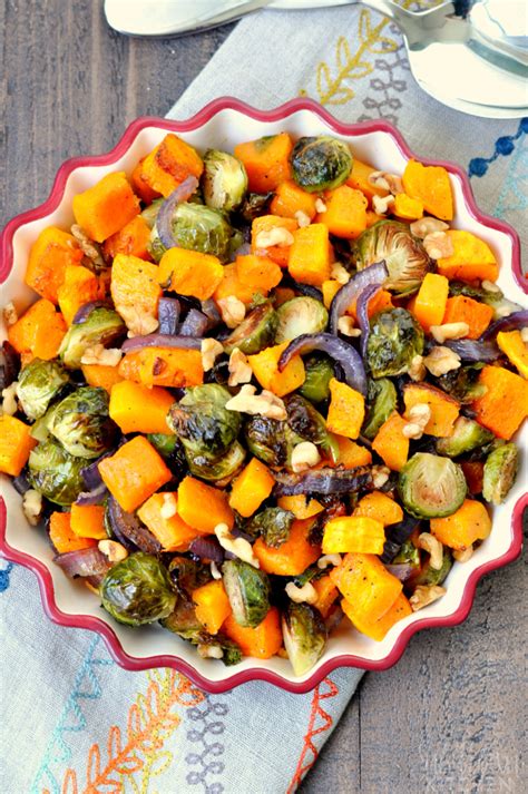 Roasted Brussels Sprouts And Butternut Squash My Suburban Kitchen