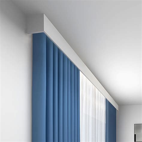 TIPIACE Curtain Double Track And Valance Ceiling Mounted Curtain Rail