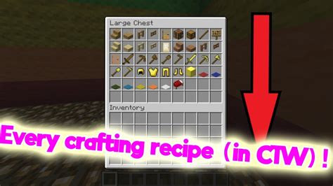 Every Crafting Recipe That You Can Make In Ctw Hypixel Youtube