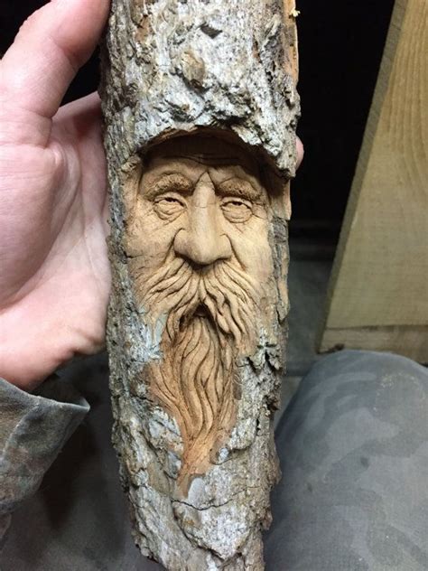 Old Wood Sculpture Wall Art Dremel Carving Wood Carving Faces