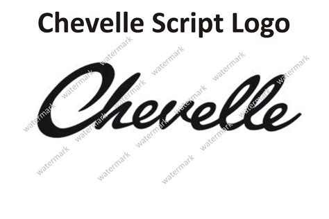 Chevrolet Chevy Chevelle Script Logo Decal Sticker By Robnmon