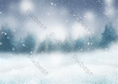 Snowy Forest Christmas Winter Exterior Background | PSD Free Download ...