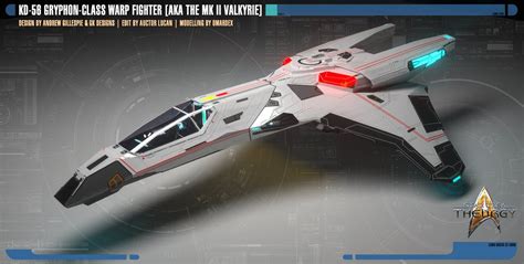 A Futuristic Space Ship With Red Lights On It S Sides And The Words Star Trek Written Below