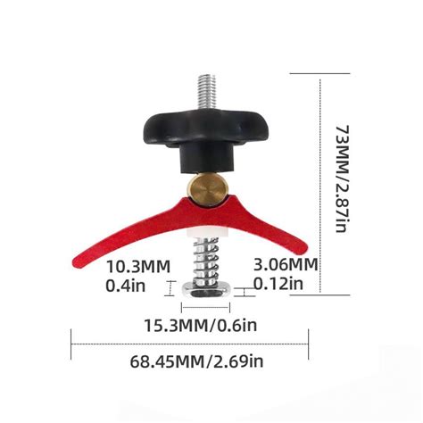 73 70mm T Track Hold Down Clamp Aluminum Alloy T Track Kit Woodworking