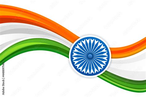 abstract tricolor indian flag vector illustration for independence day ...