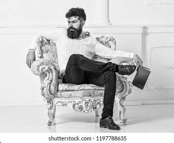 Russian Man Beard Mustache Suit Stock Photo Shutterstock