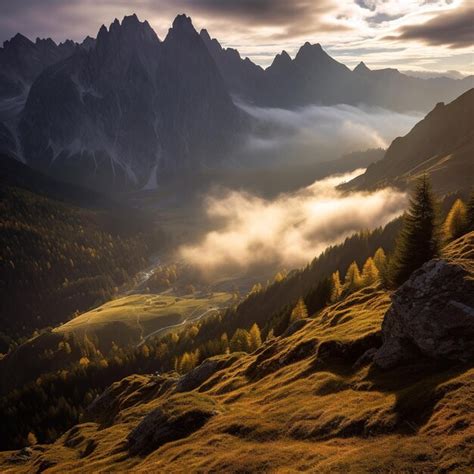 Premium AI Image | Dolomites landscape