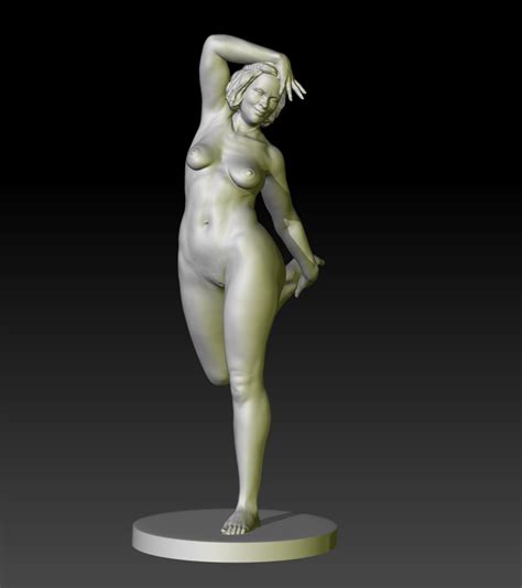 Olivia Nude Female Figurine A Realistic And Seductive Model STL File For 3D PrintingCults