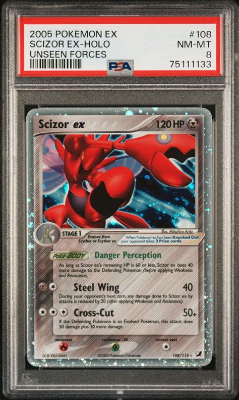 Pokemon Ex Unseen Forces Scizor Ex Psa Gamestop