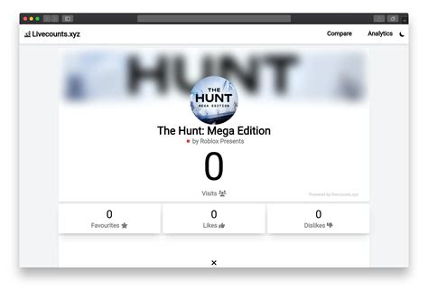LIVECOUNTS.XYZ - Roblox Live Follower Count For The Hunt: Mega Edition!⚡