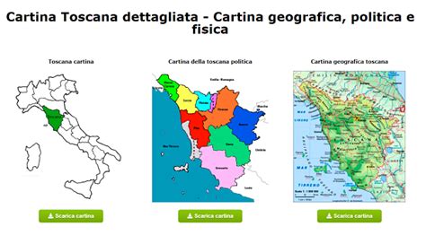 Cartina Toscana Dettagliata Cartina Geografica Politica E Fisica