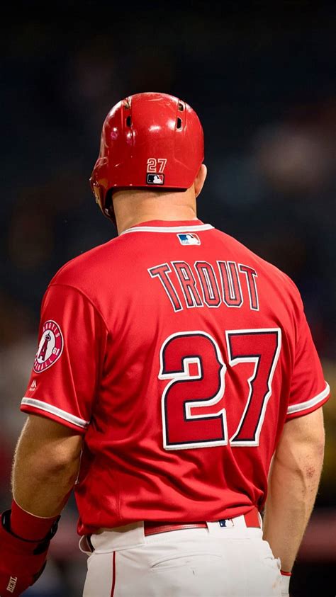 Mike Trout Angels Baseball Mlb HD Phone Wallpaper Peakpx