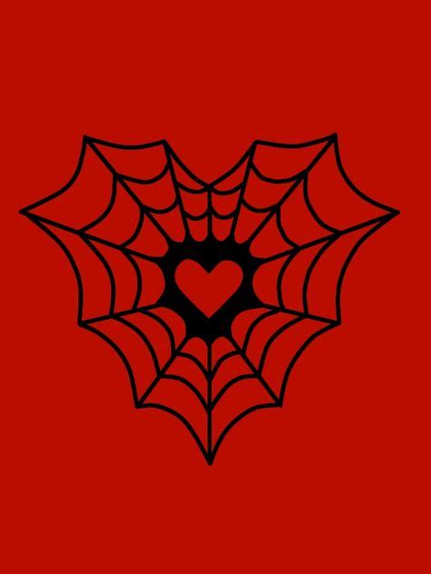Coração Do Homem Aranha Para Imprimir - Desenhos Teia De Aranha Coração