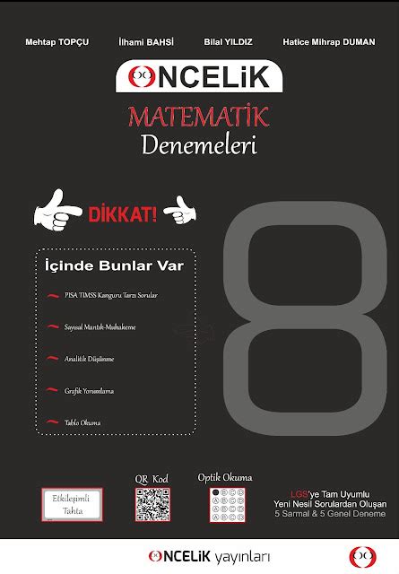 ÖNCELİK YAYINLARI MATEMATİK DENEME SINAVI 1 Test Matematik