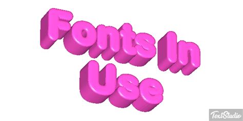 Fonts In Use Font Animated GIF Logo Designs