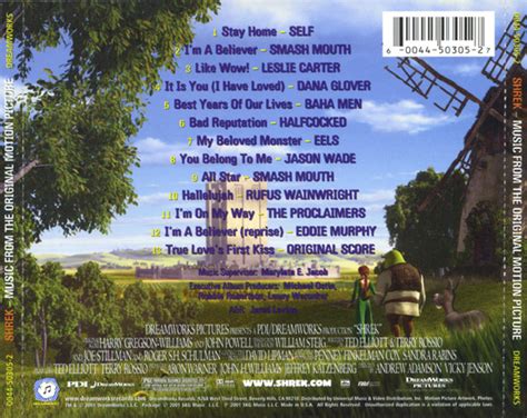 Shrek (2001) Original Soundtrack (Back) by kidsfan on DeviantArt