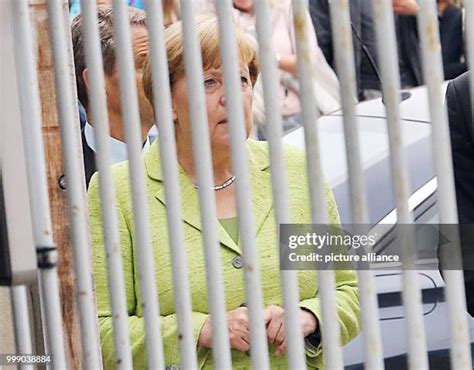 112 Merkel Visits Former Stasi Prison Stock Photos, High-Res Pictures ...