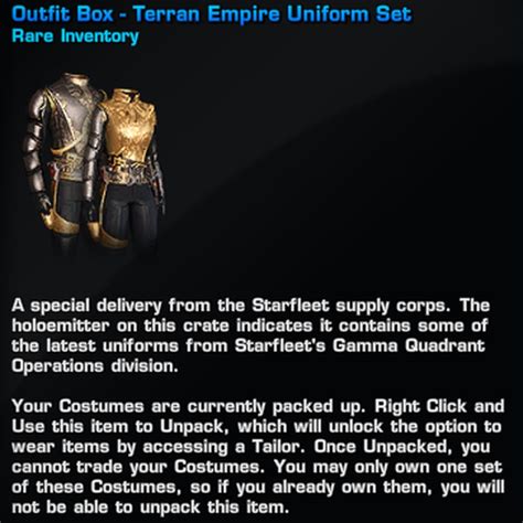 Terran Empire Uniform Set - MMOGold