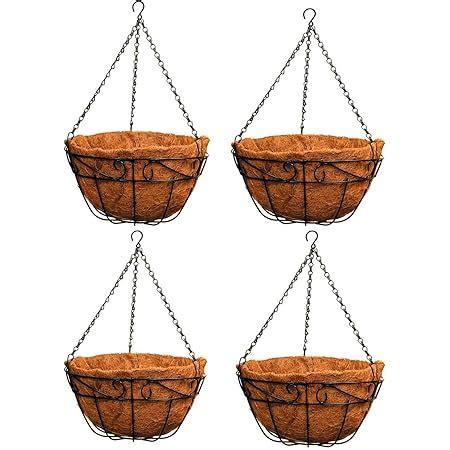 Amazon Hanging Plant Basket Flower Holder 4pack 14 Inch Metal