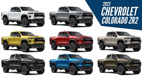 2023 Chevrolet Colorado ZR2 All Colors | AUTOBICS