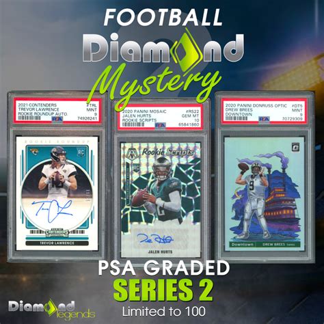 Diamond Mystery Presents Psa Mystery Box Football Series Mystery Pack