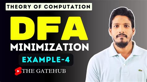 Dfa Minimization Example Minimization Of Dfa Gate Cse Toc