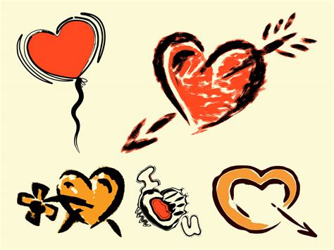 Love Hearts Vector Vector Art & Graphics | freevector.com