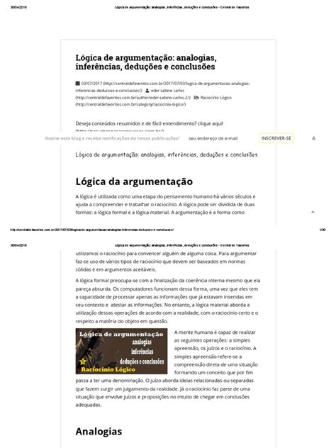 3 Lógica de Argumentação_ Analogias, Inferências, Deduções e Conclusões ...