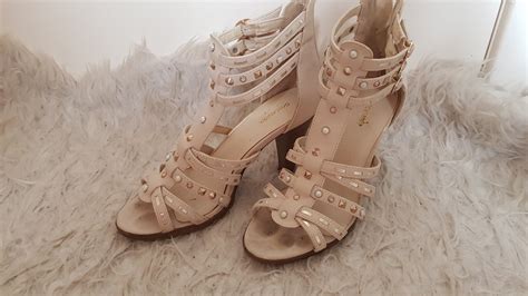 Graceland schicke beige Römersandalen mit Absatz Gr 36 Kleiderkorb de