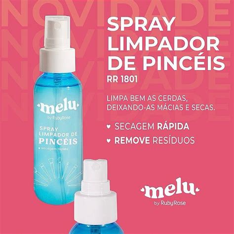 Spray Limpador de Pincéis Melu by Ruby Rose Imagine Tudo Isso