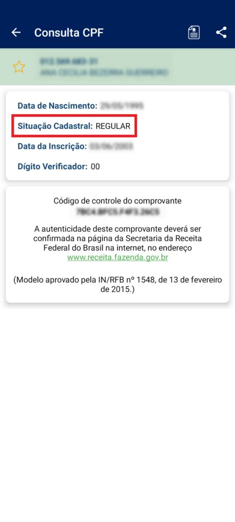 Como Consultar Se O Cpf Está Regular Na Receita Federal