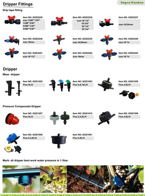 Drip Tape Irrigation Fittings Plastic Lock Coupling