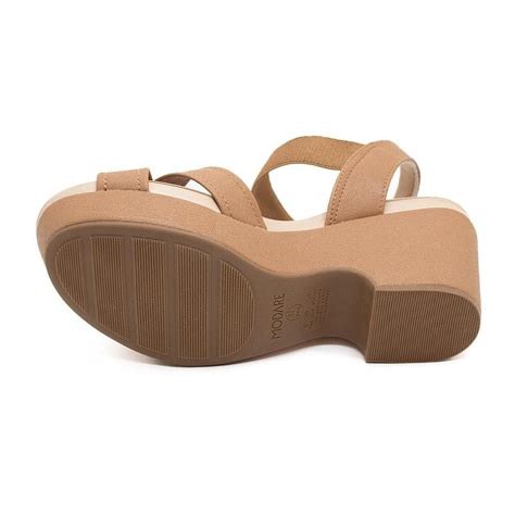 Sand Lia Salto Grosso Feminina Modare Nude Bege