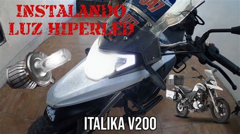 Como Instalar Luz Led Moto Italika V Hiperled H Youtube