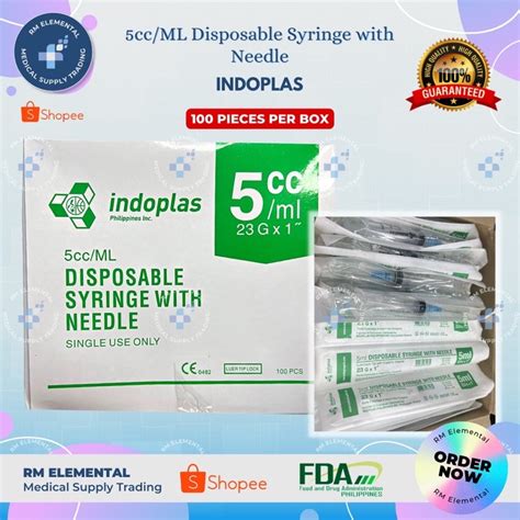 Box Disposable Syringe Cc Cc Cc Cc Per Box Shopee Philippines