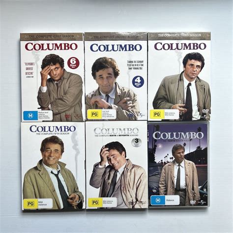 Columbo Dvd Bundle Seasons 123567 And 10 Volume 1 Vgc 24 Discs R2and4