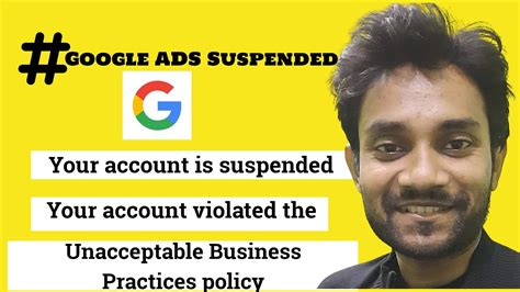 Your Google Ads Account Has Been Suspended For Violating Our