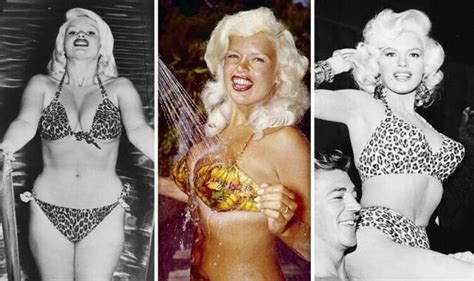 Hollywood Actress Jayne Mansfield Stuns In Famous Leopard Print Bikini